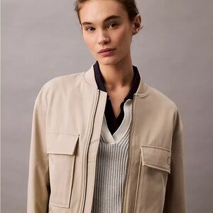 Calvin Klein Jeans Tan Bomber Jacket